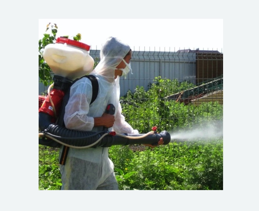 Акарицидная обработка территории в Шеметово